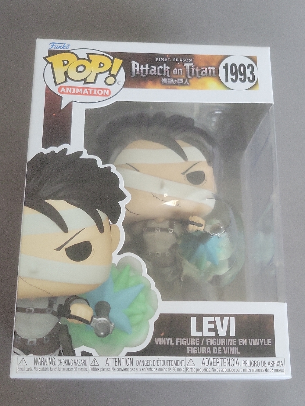 Funko Pop! Levi with Green and Blue Energy Effect